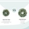 22 inch Artificial Summer Wreath for Front Door Evergreen Eucalyptus Decoration Wreath with Berries Home Party Indoor Outdoor All Season Decor